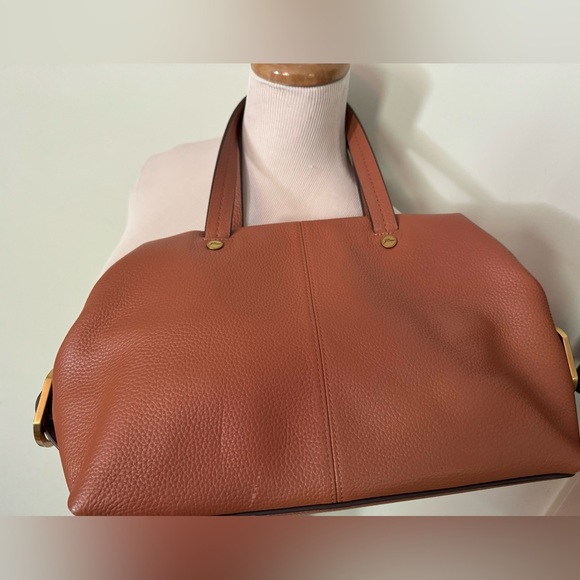 [J. Crew] “Bristol” Brown Satchel Medium  Handbag - Picture 3 of 11